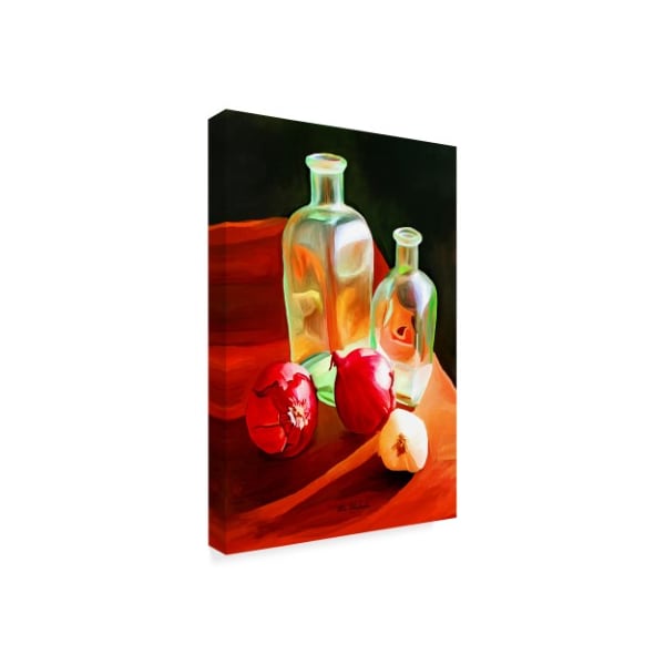 Ata Alishahi 'Bottles And Onion' Canvas Art,16x24